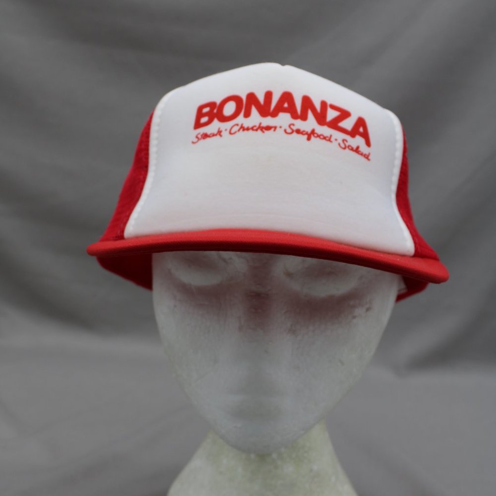 Vintage Screened Trucker Hat - Bonanza Restaurant Canada - Adult Snapback
